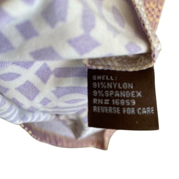 J.McLaughlin Catalina cloth Mia Purple Geometric Print Pleated Dress - Large - Picture 5 of 5